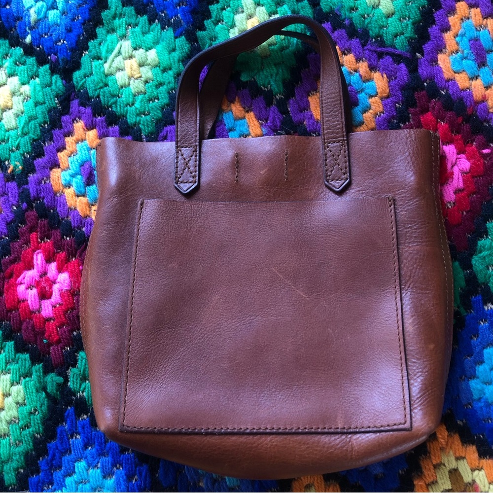 Madewell Tan Leather Small Tote